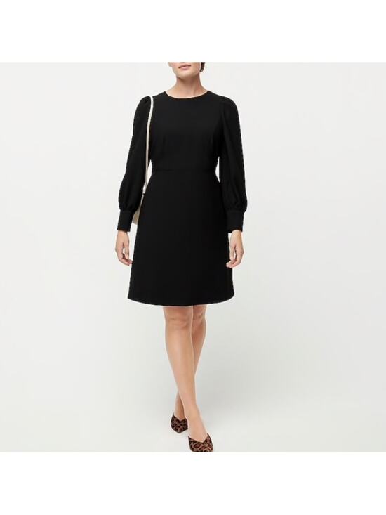 J. Crew Dresses & Skirts - J.Crew Women's Black Mini Dress 6 Petite 6p Crepe Professional Modest Career